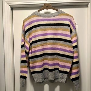 ANDREE BY UNIT, NWT, striped sweater. Size Large,
